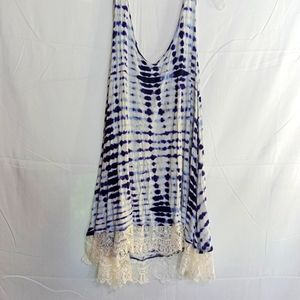 Women's plus size tie dye layering tank top